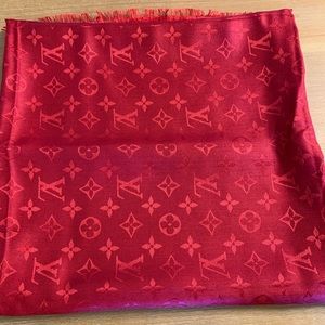 Louis Vuitton Accessories - Louis Vuitton Red MonogramShine shawl Louis Vuitton Accessories - Louis Vuitton Red MonogramShine shawl